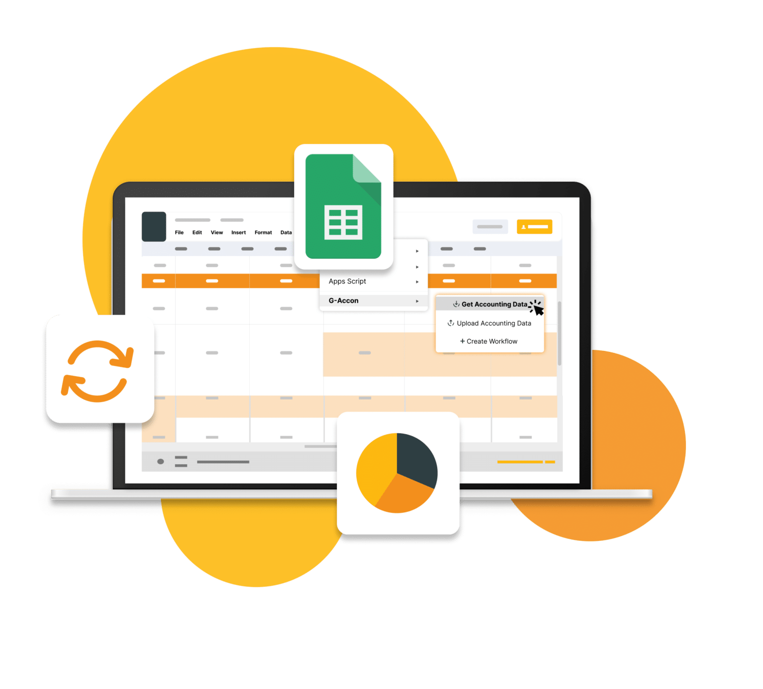 Export Accounting Data | G-Accon for Google Sheets