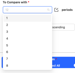 To Compare With setting